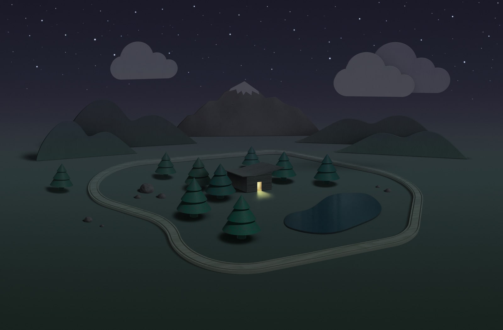 3D Scene - Night