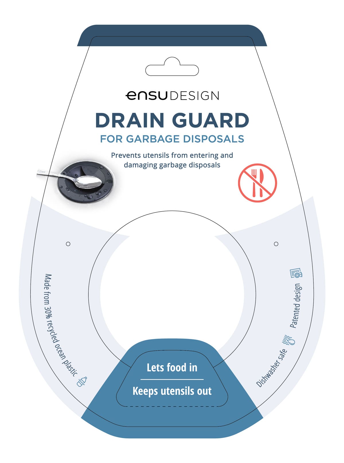 Ensu Design Drain Guard Packaging Front