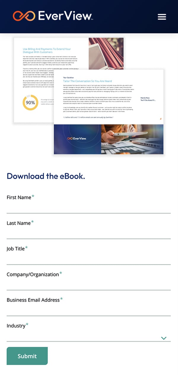 EverView eBook download confirmation page