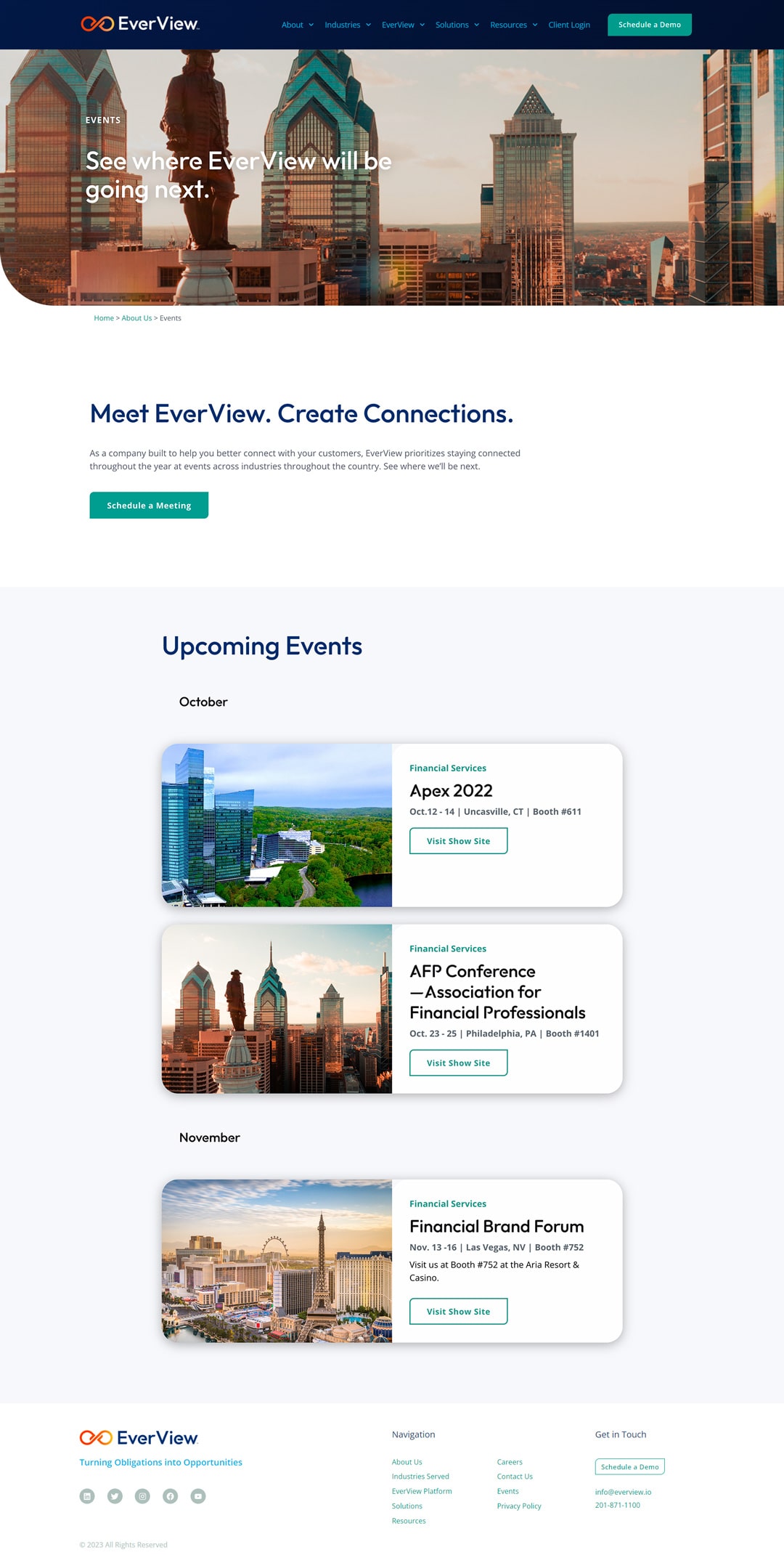 EverView Events page